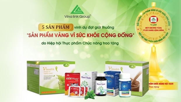 5 sản phẩm vinh dự đạt giải thưởng sản phẩm vàng vì sức khỏe cộng đồng